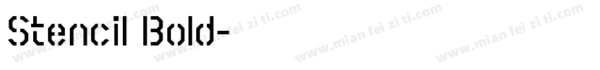 Stencil Bold字体转换